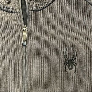 Spider Quarter Zip Core Sweater - L